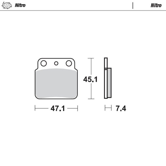 KFX 400 (2003 - 2006) nitro atv brake pad | MOTO-MASTER