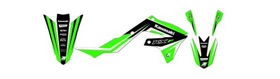 KX 250 F (2021 - 2021) dr4 graphic kit for kawasaki kxf450 2019 | BLACKBIRD RACING