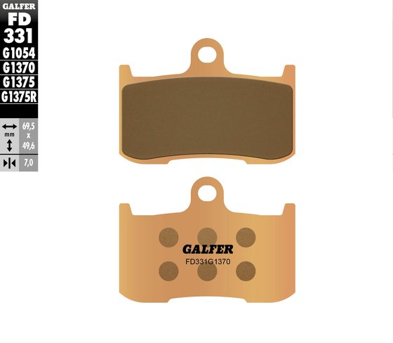 Z 800 E (2013 - 2013) street sinter brake pad | GALFER