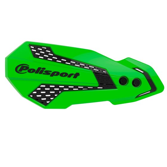 KX 250 F (2020 - 2022) polisport mx flow handguard kx450f (19>)/kx250f(20>) green 05/black (16) | POLISPORT