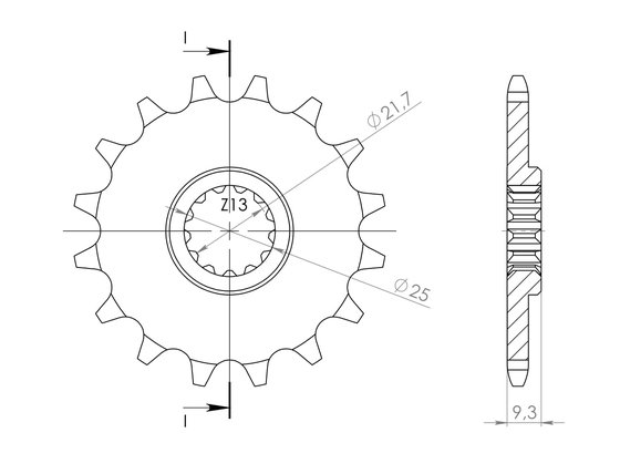 EX 300 R NINJA (2013 - 2017) supersprox / jt front sprocket 1539.14 | Supersprox