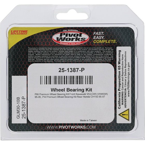 VN 800 VULCAN (1995 - 2005) wheel bearing kit front | All Balls