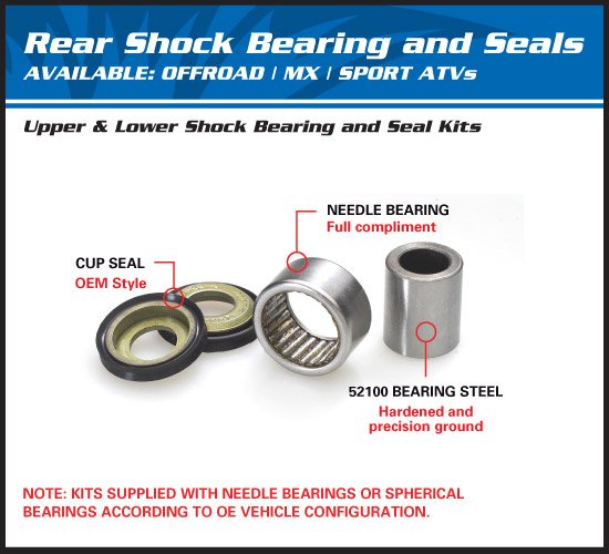 KLX 650 R (1993 - 1996) lower rear shock bearing kit | All Balls