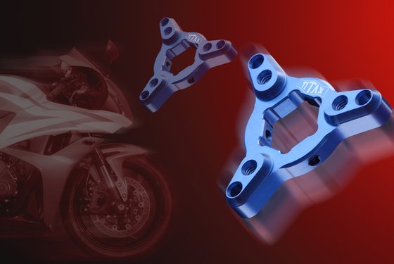 ZX 6R NINJA (2007 - 2008) front fork adjuster blue | TITAX