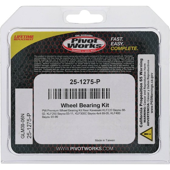 KLF 250 (2003 - 2011) wheel bearing kit rear | All Balls