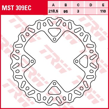 KLX 450 R (2011 - 2022) wave brake rotor | TRW