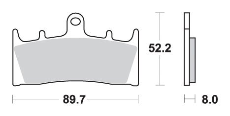 ZX 6R NINJA (1998 - 2001) brakepads sintered | SBS