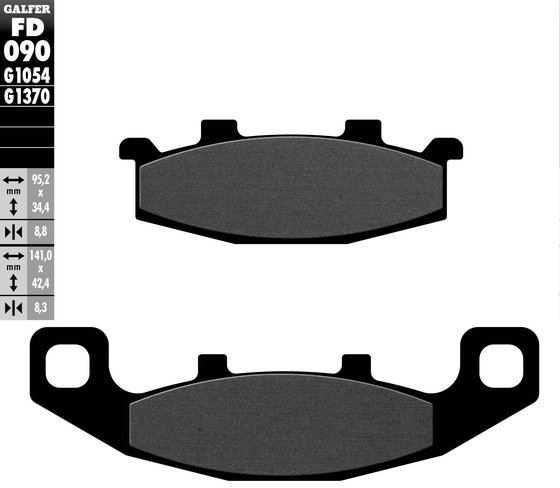 ER 5 TWISTER (1997 - 2000) semi-metal brake pad | GALFER