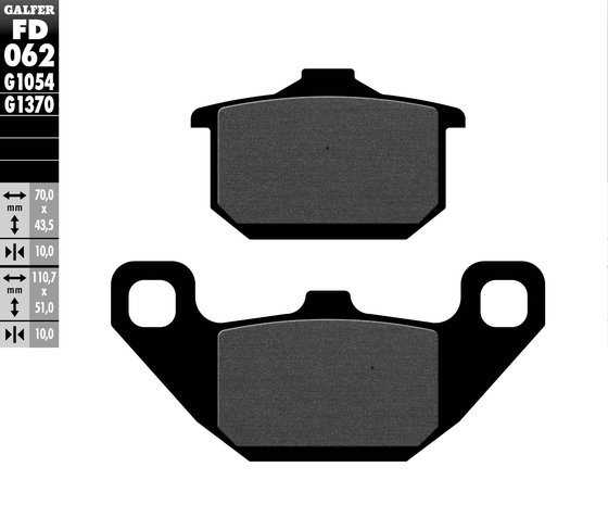 VN 800 VULCAN (1995 - 1997) semi-metal brake pad | GALFER