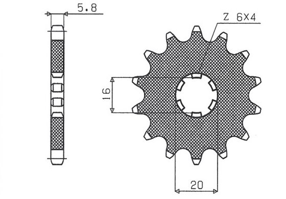 KX 80 (1979 - 2000) front sprocket | SUNSTAR SPROCKETS