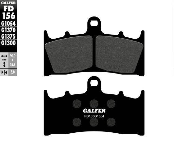 ZRX 1200 R (2004 - 2004) semi-metal brake pad | GALFER