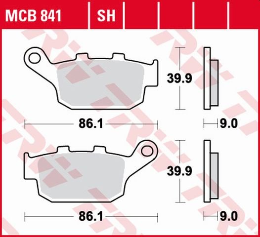 KLE 650 VERSYS (2007 - 2022) sintered rear brake pad for street use | TRW