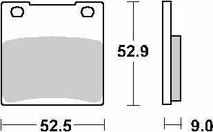 GPZ 1100 (1993 - 1997) brakepads ceramic | SBS