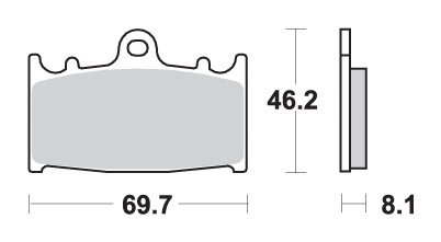 ZXR 750 R (1989 - 1995) brakepads sintered | SBS