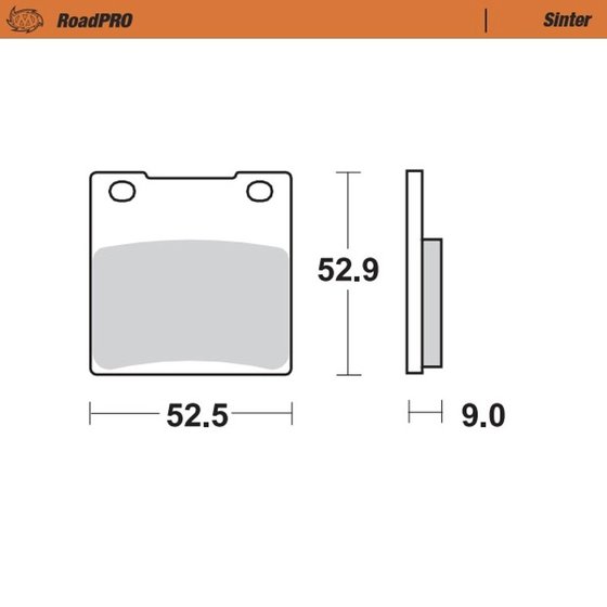 ZXR 750 (1989 - 1995) sintered rear brake pad | MOTO-MASTER