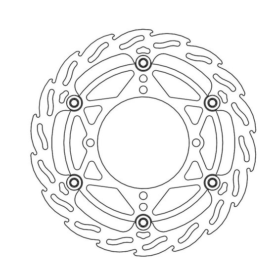 KX 250 (2006 - 2022) flame floating front brake rotor - 270mm | MOTO-MASTER