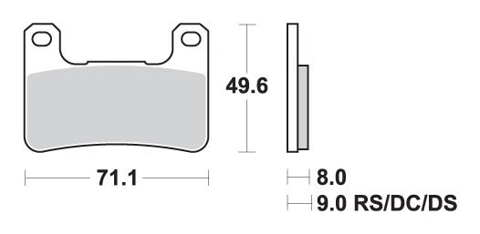 KLZ 1000 VERSYS (2019 - 2023) brakepads sintered | SBS