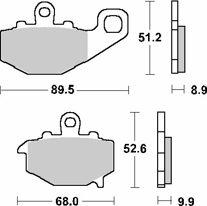 ZR 550 ZEPHYR (1993 - 2001)  sbs brakepads ceramic | SBS