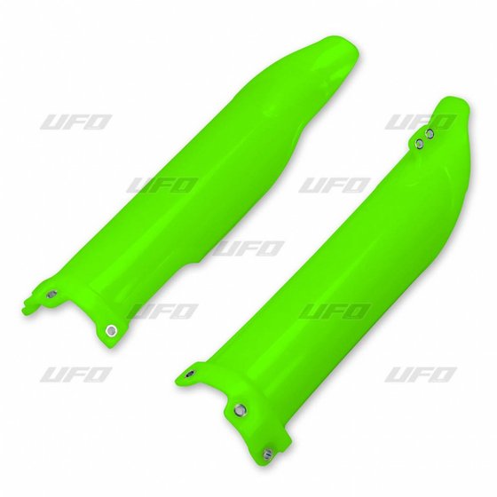 KX 250 F (2004 - 2017) fluorescent green fork slider protectors for kawasaki kxf | UFO