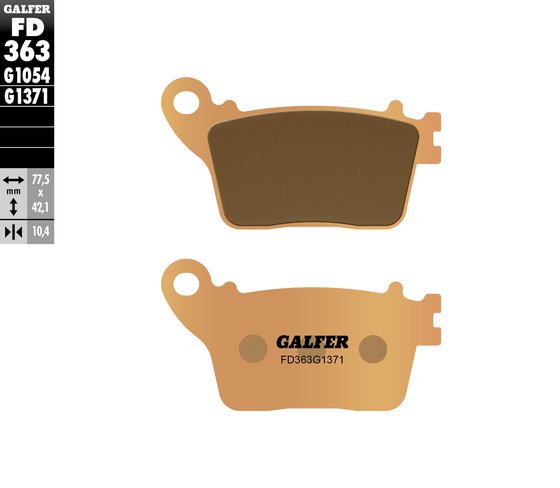 ZX 6R NINJA 636 (2013 - 2021) hh sintered brake pads | GALFER