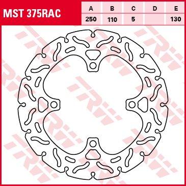 Z 1000 (2012 - 2012) brake disc fixed mst 375 rac | TRW