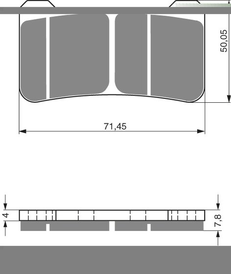 Z 1000 (2010 - 2021) goldfren brake pads 213 ceramic carbon ad | Goldfren