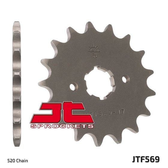 KLX 250 R (1991 - 1999) front sprocket 17tooth pitch 520 jtf56917 | JT Sprockets