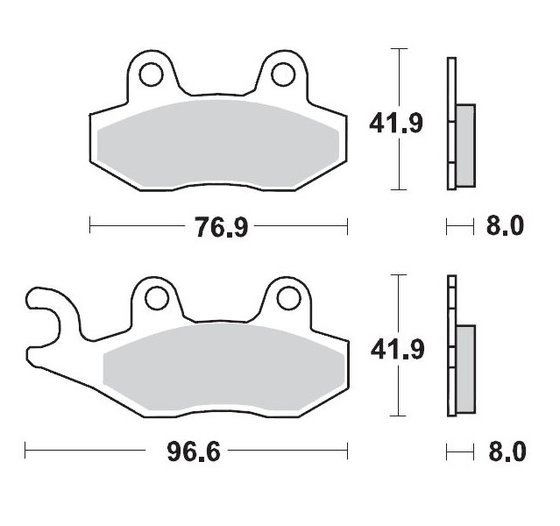 KX 125 (1974 - 1993) brake pads | MOTO-MASTER