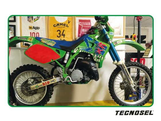 KX 125 (1992 - 1993) sticker kit with seat cover | TECNOSEL