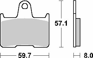 ZX 7RR NINJA (1996 - 2002)  sbs brakepads ceramic | SBS