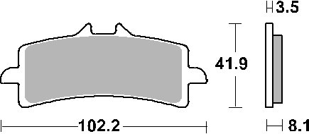 ZX 10 RR NINJA (2017 - 2023) brakepads dual carbon | SBS