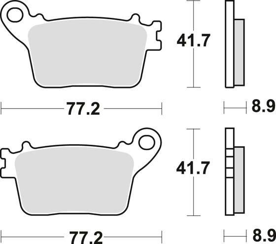 ZX 10 RR NINJA (2018 - 2021) sintered metal brake pads | TRW