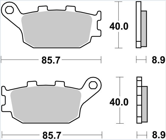 EN 650 VULCAN S (2015 - 2022) sintered metal brake pads | TRW