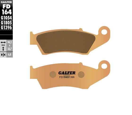 KX 250 F (2004 - 2020) street sinter brake pad | GALFER