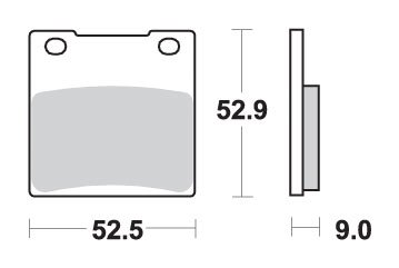 ZRX 1200 R (2001 - 2008) brakepads sintered rear | SBS