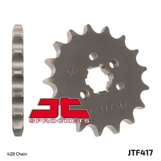 KDX 125 SR (1990 - 1999) steel front sprocket | JT Sprockets