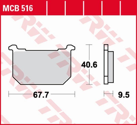 Z 750 GT (1982 - 1985) allround organic standard brake pad | TRW