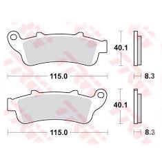 NINJA 650 (2017 - 2022) allround organic standard brake pad | TRW