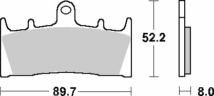 ZX 6R NINJA 636 (2002 - 2002) brakepads ceramic | SBS