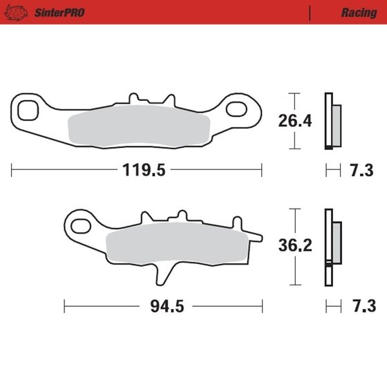 KX 85 (2001 - 2022) sintered metal racing brake pads | MOTO-MASTER