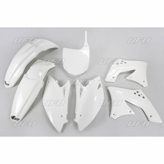 KX 250 F (2009 - 2012) complete white body kit for kawasaki kxf250 (2009-2012) | UFO