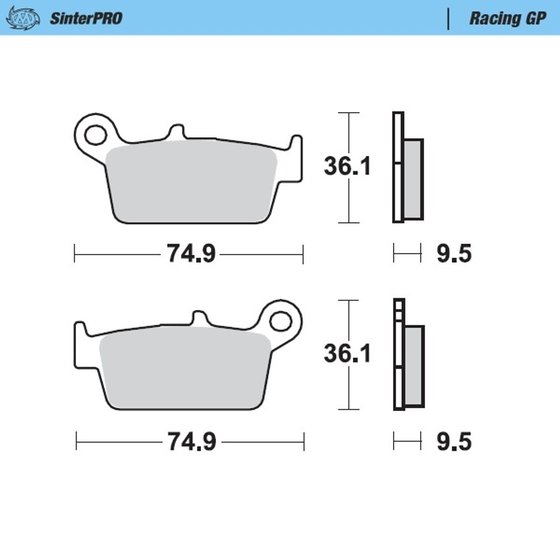 KX 125 (1995 - 2008) racing brake pads | MOTO-MASTER