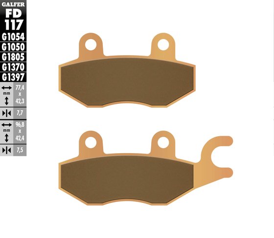 Z 125 (2019 - 2022) street sinter brake pad | GALFER