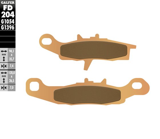 KX 85 (2003 - 2006) sintered metal brake pad | GALFER