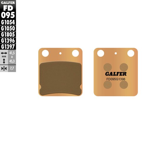 KX 65 (2000 - 2005) street sinter brake pad | GALFER