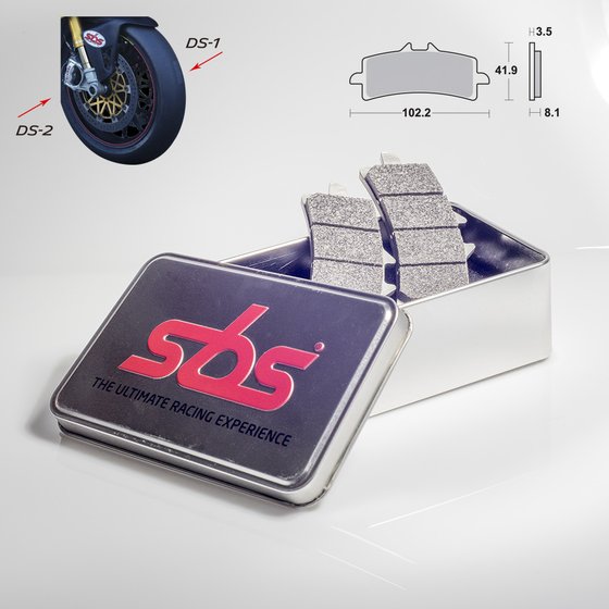 ZZ R 1400 (2016 - 2018) sbs brakepads dual sinter | SBS