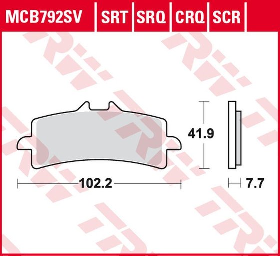 ZX 10R NINJA (2012 - 2017) sintered metal brake pad | TRW