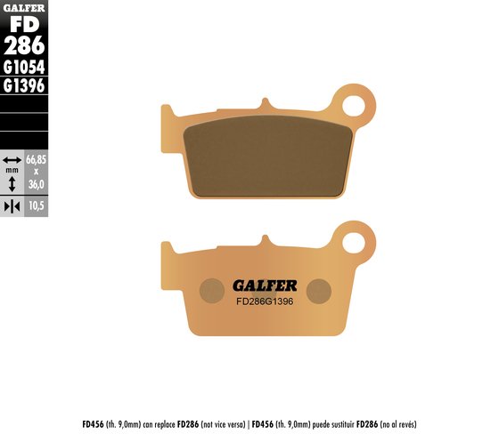 KX 125 (2006 - 2006) street sinter brake pad | GALFER