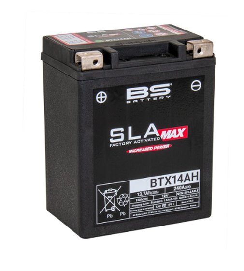 KAF 400 MULE SX (2005 - 2018) btx14ah sla battery | BS BATTERY