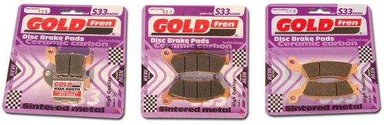 KX 250 (1994 - 2008) goldfren brake pads 041 ceramic carbon s33 | Goldfren